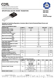 MJE13003 datasheet pdf Continental Device India Limited