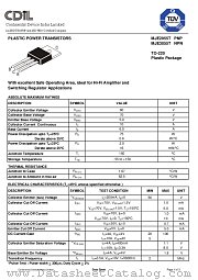 MJE2955T datasheet pdf Continental Device India Limited