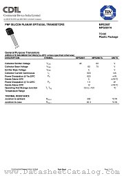 MPS2907 datasheet pdf Continental Device India Limited