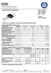 TIP115 datasheet pdf Continental Device India Limited