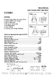 W210A datasheet pdf Cosmo Electronics