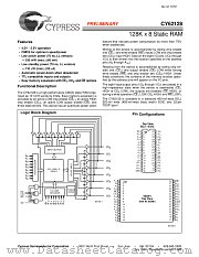CY62128-70VC datasheet pdf Cypress