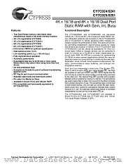 CY7C0251-35AC datasheet pdf Cypress