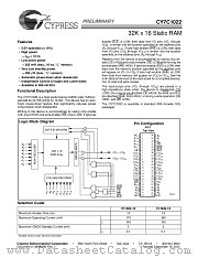 CY7C1024AV33-15AC datasheet pdf Cypress
