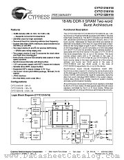 CY7C1318V18-167BZC datasheet pdf Cypress