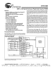 CY7C1329L-60AC datasheet pdf Cypress