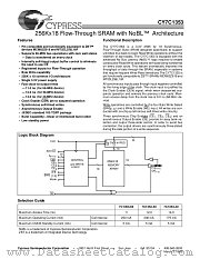 CY7C1353-40AC datasheet pdf Cypress