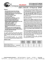 CY7C1360A-225BGC datasheet pdf Cypress