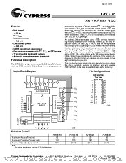 CY7C185-25VCT datasheet pdf Cypress