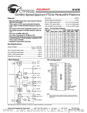 W167BH datasheet pdf Cypress