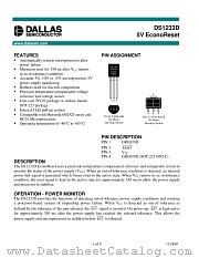 DS1233D-5 datasheet pdf Dallas Semiconductor