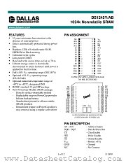 DS1245Y-120 datasheet pdf Dallas Semiconductor