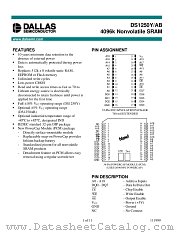 DS1250YP-70-IND datasheet pdf Dallas Semiconductor