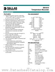 DS1615S datasheet pdf Dallas Semiconductor
