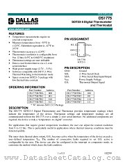 DS1775R-TR4 datasheet pdf Dallas Semiconductor