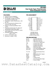DS1802S_T_R datasheet pdf Dallas Semiconductor