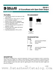 DS1811-10 datasheet pdf Dallas Semiconductor