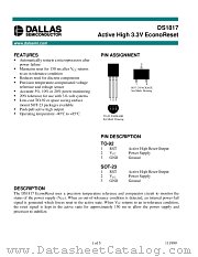 DS1817-5 datasheet pdf Dallas Semiconductor