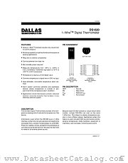 DS1820 datasheet pdf Dallas Semiconductor