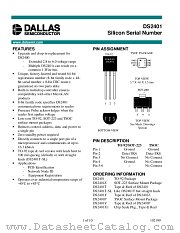DS2401Z datasheet pdf Dallas Semiconductor