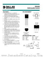 DS2405P_T_R datasheet pdf Dallas Semiconductor