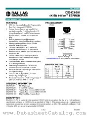 DS2433S-Z01 datasheet pdf Dallas Semiconductor