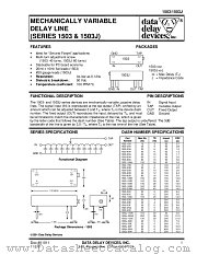 1503-25G datasheet pdf Data Delay Devices Inc