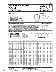 1504-75D datasheet pdf Data Delay Devices Inc