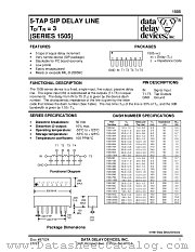1505-5A datasheet pdf Data Delay Devices Inc