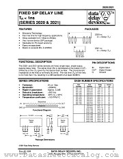 2021-350 datasheet pdf Data Delay Devices Inc