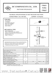 FR603 datasheet pdf DC Components