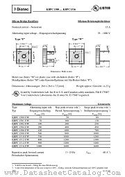 KBPC1512F_W datasheet pdf Diotec Elektronische