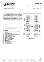 MAS28140FE datasheet pdf Dynex Semiconductor