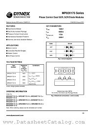 MP02HBT175-14 datasheet pdf Dynex Semiconductor