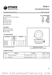 TF70912B datasheet pdf Dynex Semiconductor