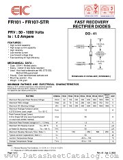 FR107-STR datasheet pdf EIC discrete Semiconductors