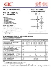 FR157-STR datasheet pdf EIC discrete Semiconductors