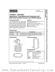 74ACQ657CW datasheet pdf Fairchild Semiconductor