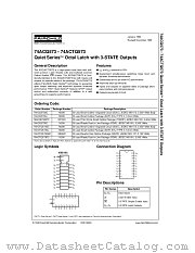 74ACTQ573SJX datasheet pdf Fairchild Semiconductor