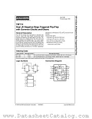 74F114SCX datasheet pdf Fairchild Semiconductor