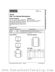 74F139CW datasheet pdf Fairchild Semiconductor