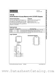 74F189SCX datasheet pdf Fairchild Semiconductor