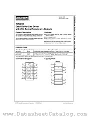 74F2244MSAX datasheet pdf Fairchild Semiconductor