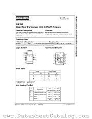 74F243SCX datasheet pdf Fairchild Semiconductor