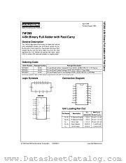 74F283SCX datasheet pdf Fairchild Semiconductor