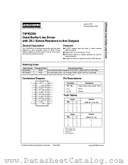 74FR2240SCX datasheet pdf Fairchild Semiconductor
