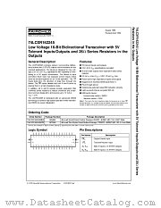 74LCXR162245CW datasheet pdf Fairchild Semiconductor