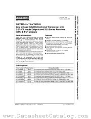 74LVT2245MSAX datasheet pdf Fairchild Semiconductor