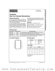 74VHC139CW datasheet pdf Fairchild Semiconductor