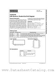 74VHC164MSCX datasheet pdf Fairchild Semiconductor